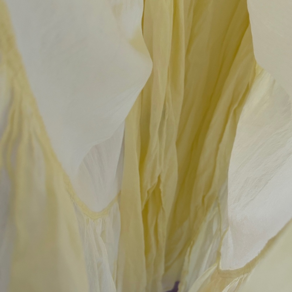 Mango Yellow Tiered Maxi Dress - Picture 7 of 7
